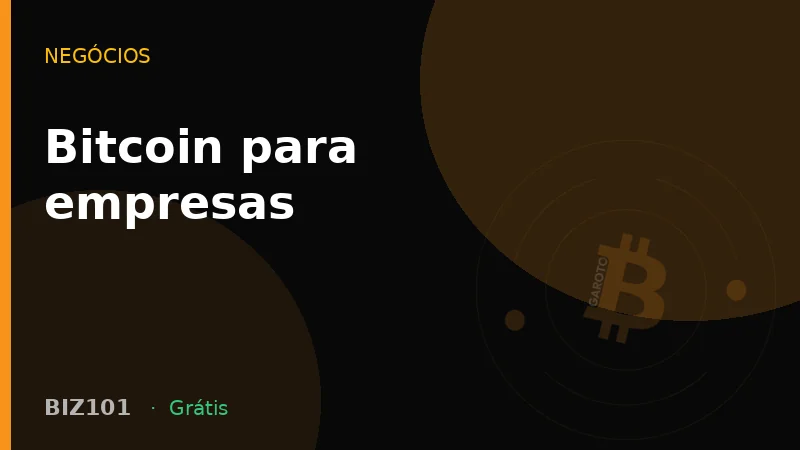 Bitcoin para empresas
